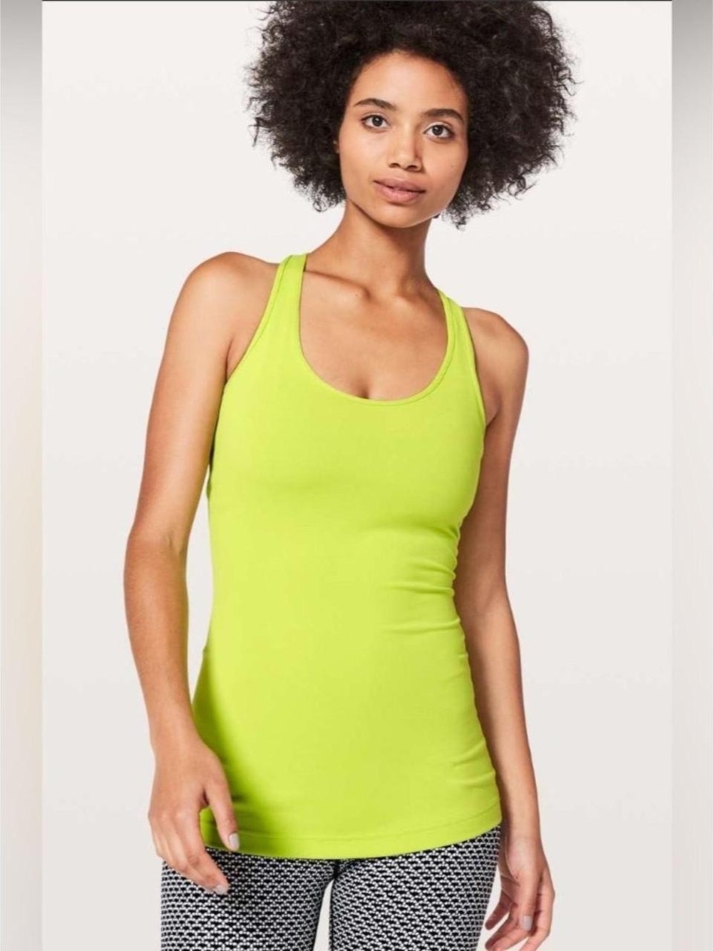 Lululemon Women’s Scoop Neck Racerback Tank Top - Lime